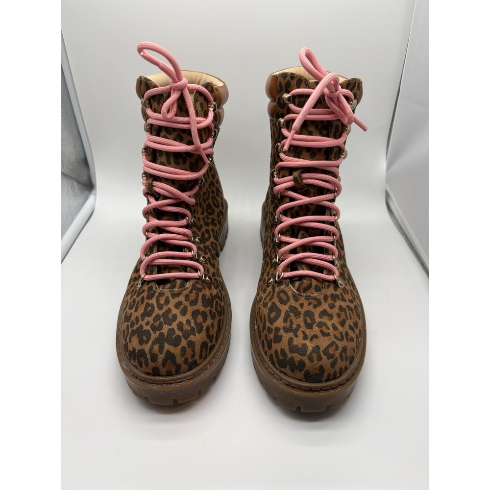 Ann Taylor Loft Cheetah Print Winter / Hiking Boots, Size 9